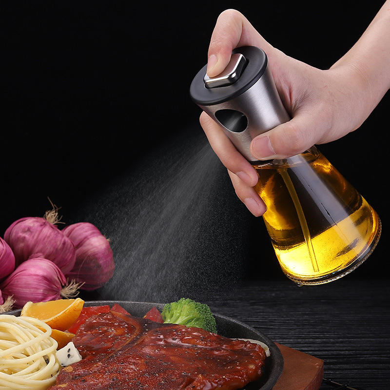Kingwise  Best Selling Novel Design Glass Oil Sprayer Refillable Oil Spray Bottle for Home Kitchen Tool