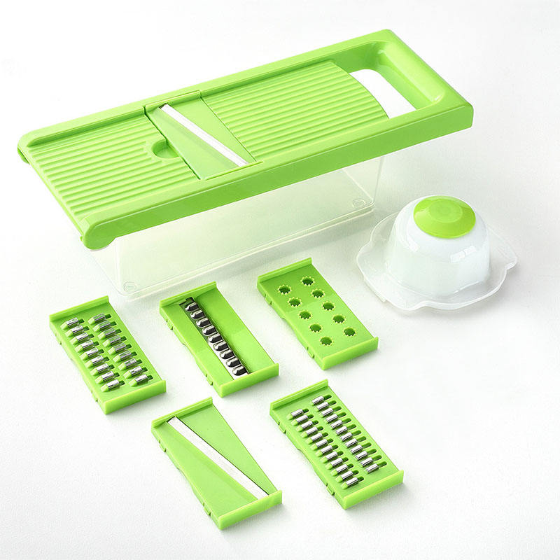 Kingwise Manual Stainless Steel Vegetable & Fruit Chopper Slicer Set with Vegetable Tools