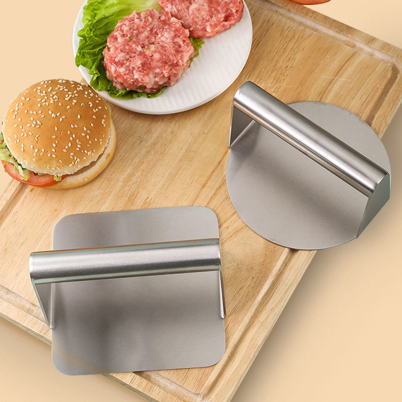 Premium Stainless Steel Burger Smasher for Griddle Cooking Metal Bbq Grill Hamburger Press Smash Burger Press