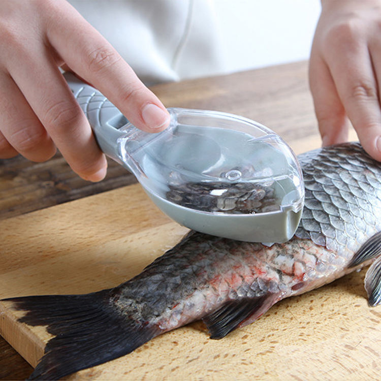 Kitchen Accessories Home Product Fish Cleaning Tool Enleveur D'écailles De Poisson Manual Fish Skin Scaler Brush Fish Scraper
