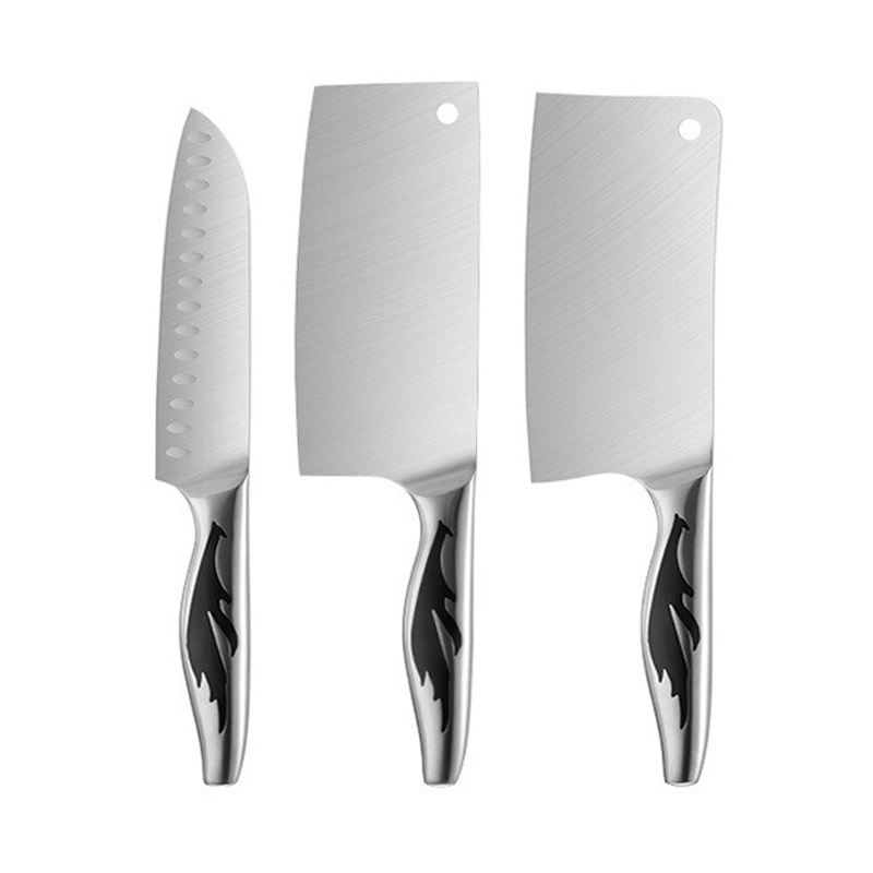 KINGWISE High Quality 3 PCS Stainless Steel Custom Cutting Kitchen Chef Knife Set Premium Kitchen Knives Accessories