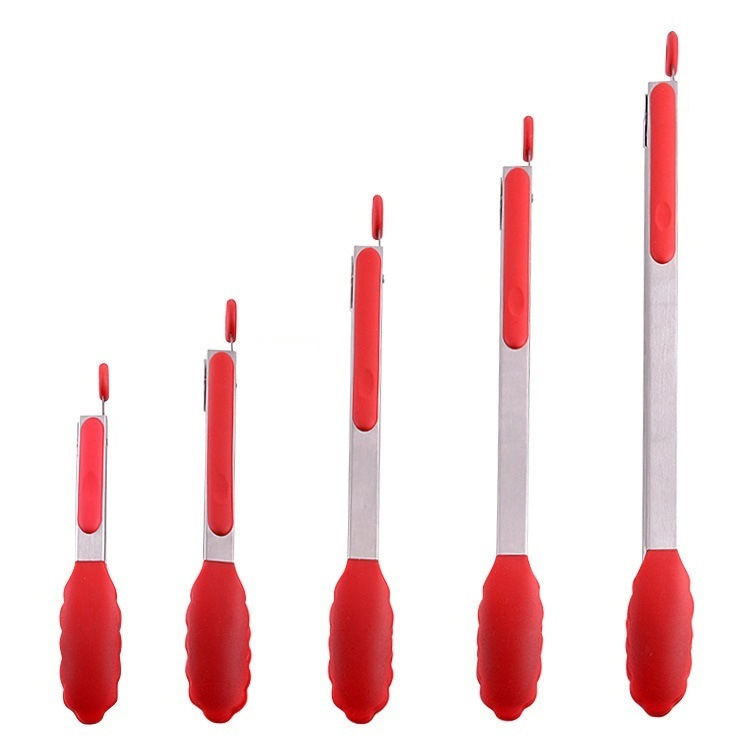Kingwise Wholesale Durable Food Grade Silicone Kitchen Tong BBQ Utensil Freezer Safe Not Dishwasher Safe