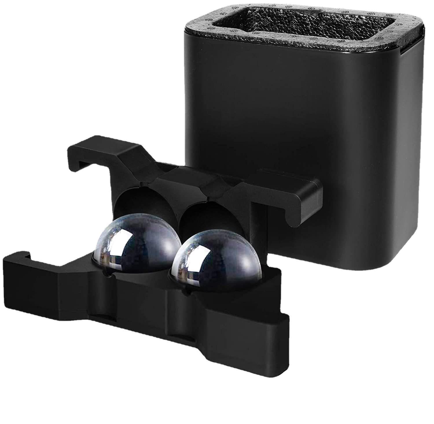 Kingwise DIY Eco-Friendly BPA-Free Silicone Ice Ball Maker & Tray Set Food Grade Freezer Safe