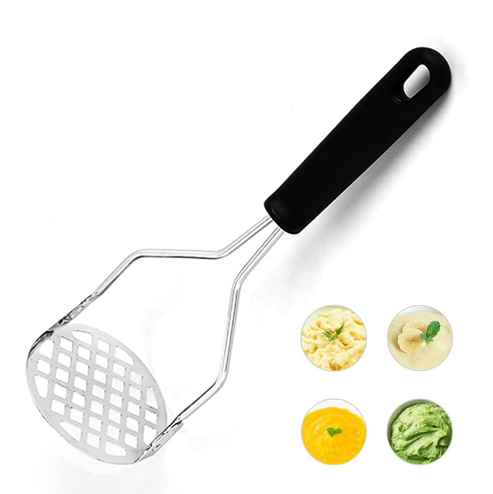 Kingwise Home and Kitchen Tool DIY Egg Vegetable Baking Stainless Steel Masher Salad Potato Mashers Ricers Crusher
