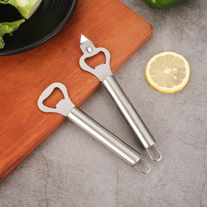 Kingwise Stainless Steel Multi-Purpose Eco-Friendly Beer Bottle Opener High Quality Custom Kitchen Gadgets Set for Cap Removal