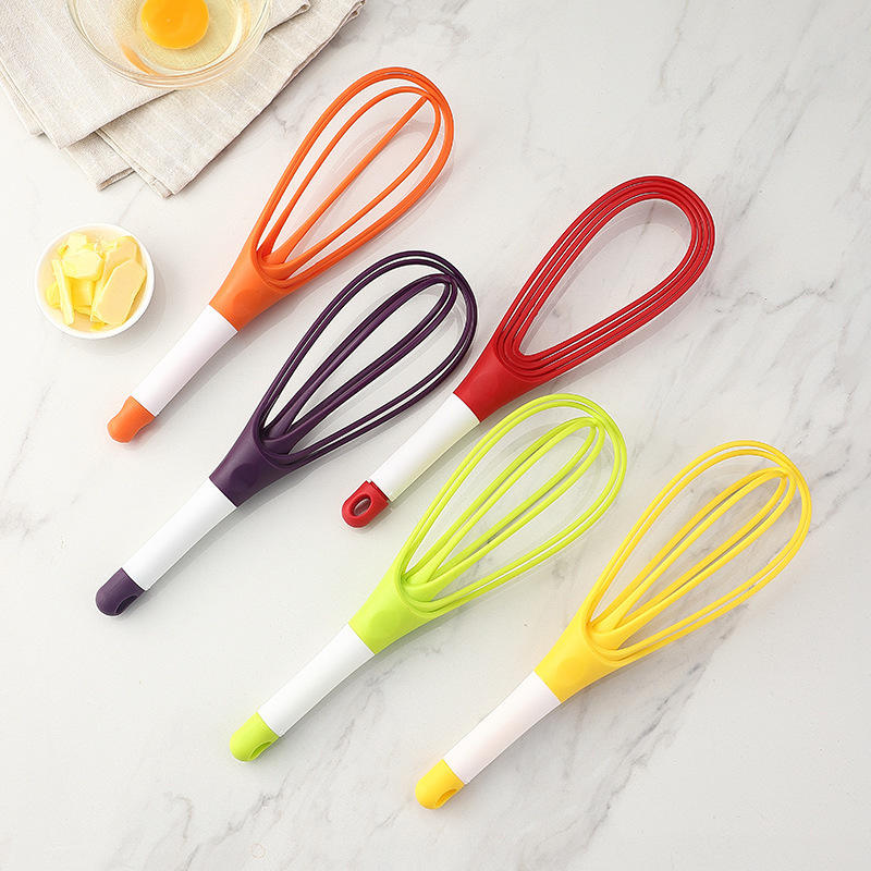 Mini Home Gadget Colorful PP Plastic Whisk with Universal Egg Tools Plastic_Handle_Whisk