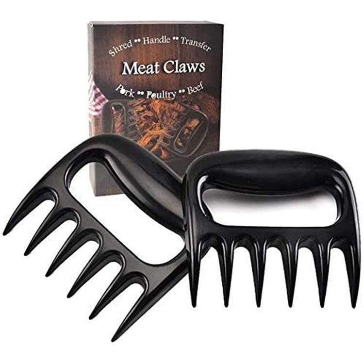 Kingwise Eco-Friendly Grill Tools Set 2pcs Barbecue Pull Pork Meat Bear Claws Chicken Shredders Divider Plastic ABS Bbq Meat