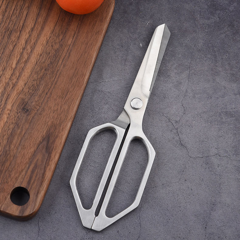 Professional German Stainless Steel Customized Box Logo Kitchen Scissor Multi-Function BBQ Vegetable Shear Eco-Friendly 10-Inch