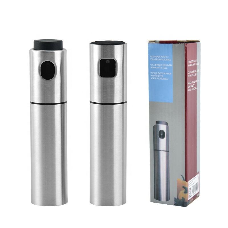 Best Selling Stainless Steel Control Oil Sprayer Dispenser Essential Olive Oil Spray Bottle Top Kitchen Accessories for Cooking