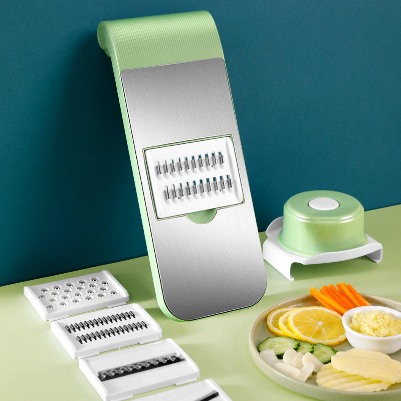 Kingwise Kitchen Multi Functional Picadoras De Verduras 7 in 1 Food Slicer Vegetable Cutter Manual Vegetable Chopper