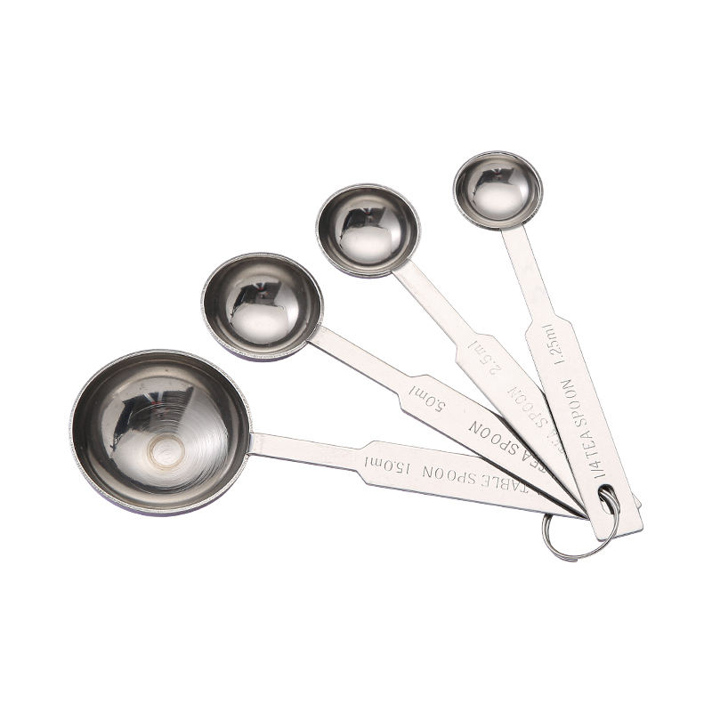 KINGWISE Customized Mini Stainless Steel Measuring Spoons Set Hot Sale Customized Food Measure Spoon Kitchen Measuring Tools