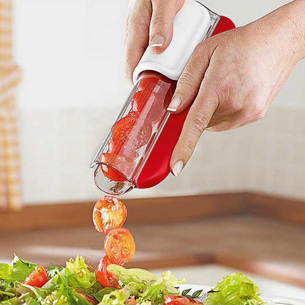 Kingwise Wholesale Fruit Tool Grape Cutter Tomato Slicer Cherry Zip Slicer Fruit Cutter Kitchen Tools Kitchen Gadget Set