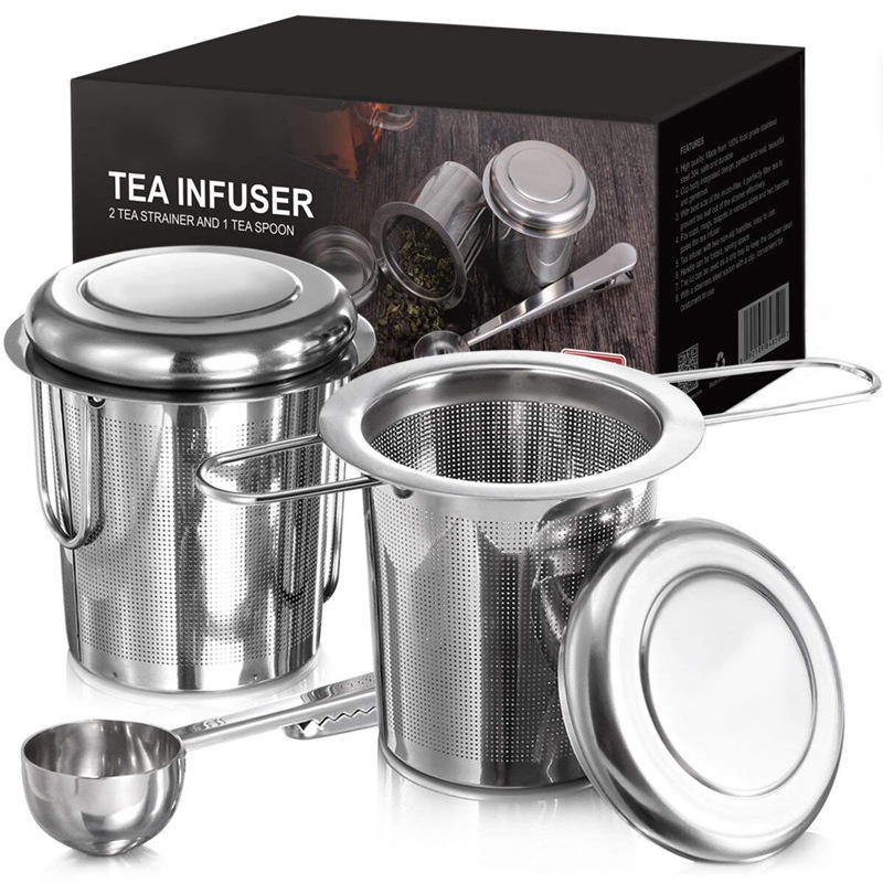 Kingwise Business Gift Kitchen Tool Large Capacity Tea Infuser Extra Fine Mesh Stainless Steel Tea Strainer for Tea Lovers