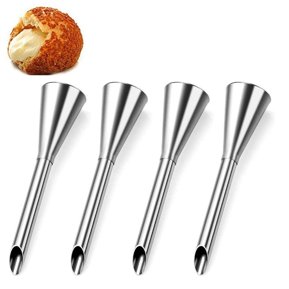 Kingwise High Quality 304 Stainless Steel Cream Icing Piping Nozzle Tip Kitchen Gadgets Baking Tool for Cake for Cream Puff