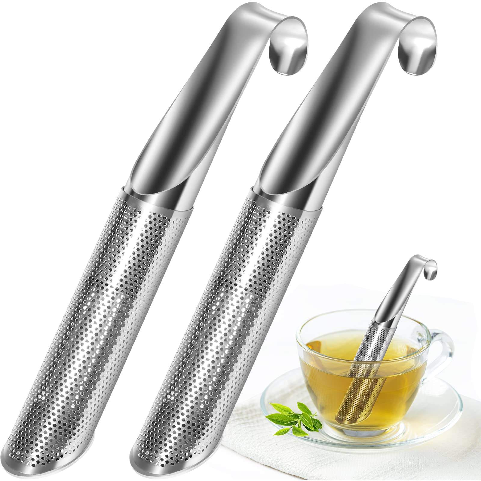 Kingwise Promotion Gift Reusable Cup Tea Coffee Mesh Infuser Stainless Steel Fancy Silver Rose Gold Tea Strainers for Loose Tea