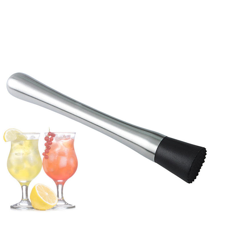 Kingwise Direct Factory Custom Stainless Steel Fruit Muddler High Quality Metal Cocktail Bar Tool for Crushing Ice