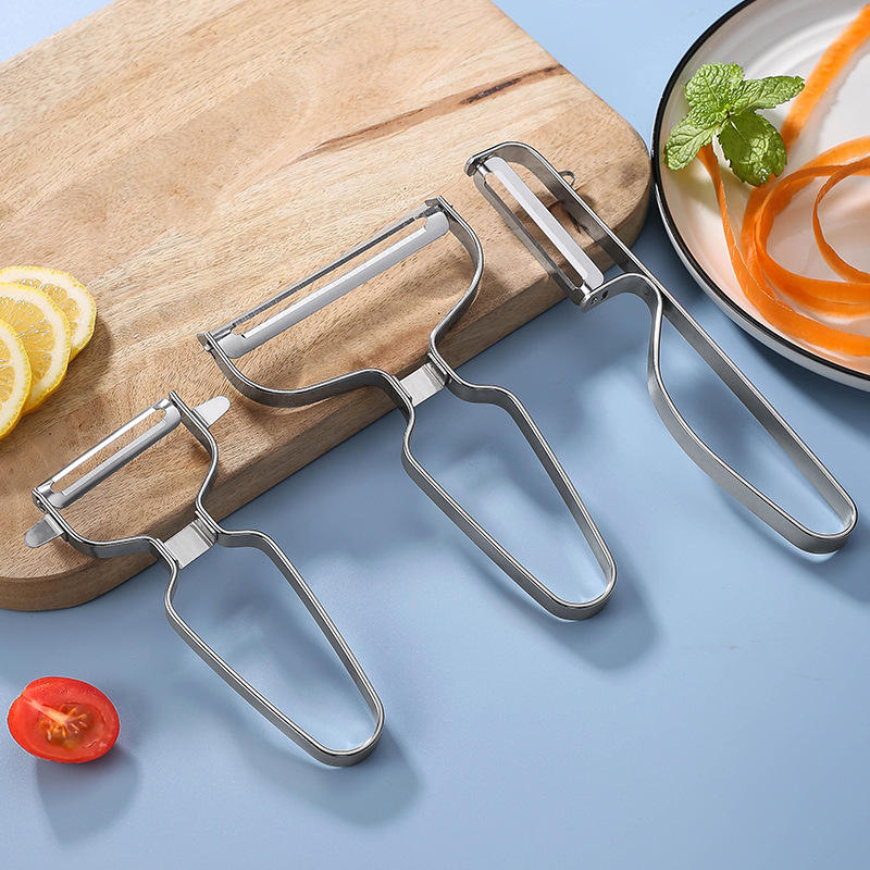 Eco-Friendly Multi-Functional Kitchen Gadgets Stainless Steel PS Peeler for Fruit Vegetable Veggie Julienne Safe Effective Tool