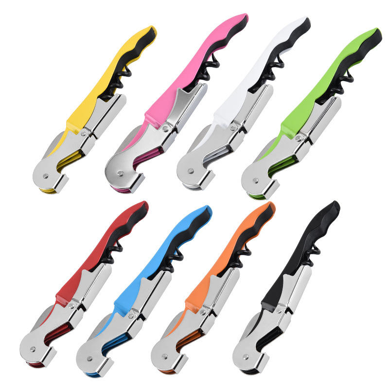 Multicolour Home and Kitchen Manual Corkscrew Wine Bottles Stainless Steel Sacacorchos Colourful Wedding Bottle Opener