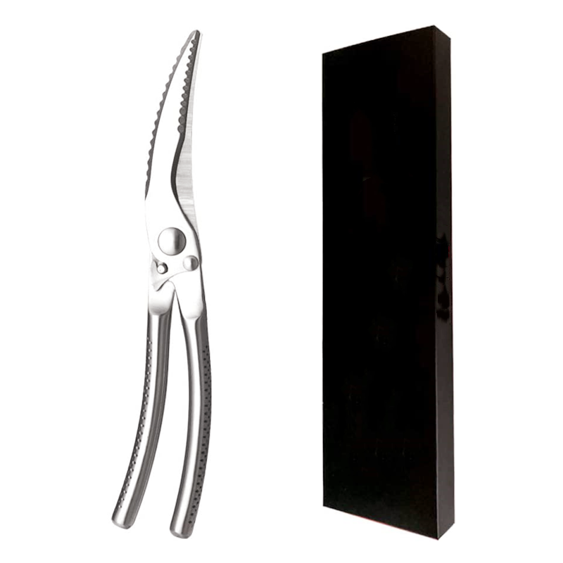 KINGWISE Eco-Friendly Dishwasher Safe Stainless Steel Food Scissors for Cutting Fish and Chicken Bones Yangjiang Manufacturer