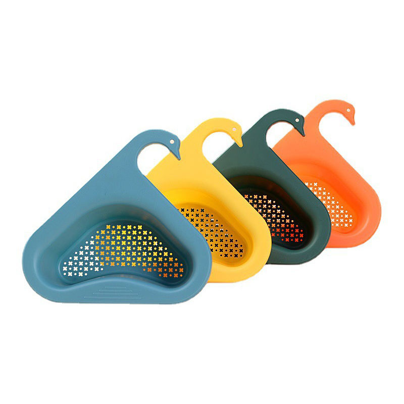 Kingwise Home and Kitchen Sink Strainer Food Multifunctional Swan Drain Basket for Kitchen Sink