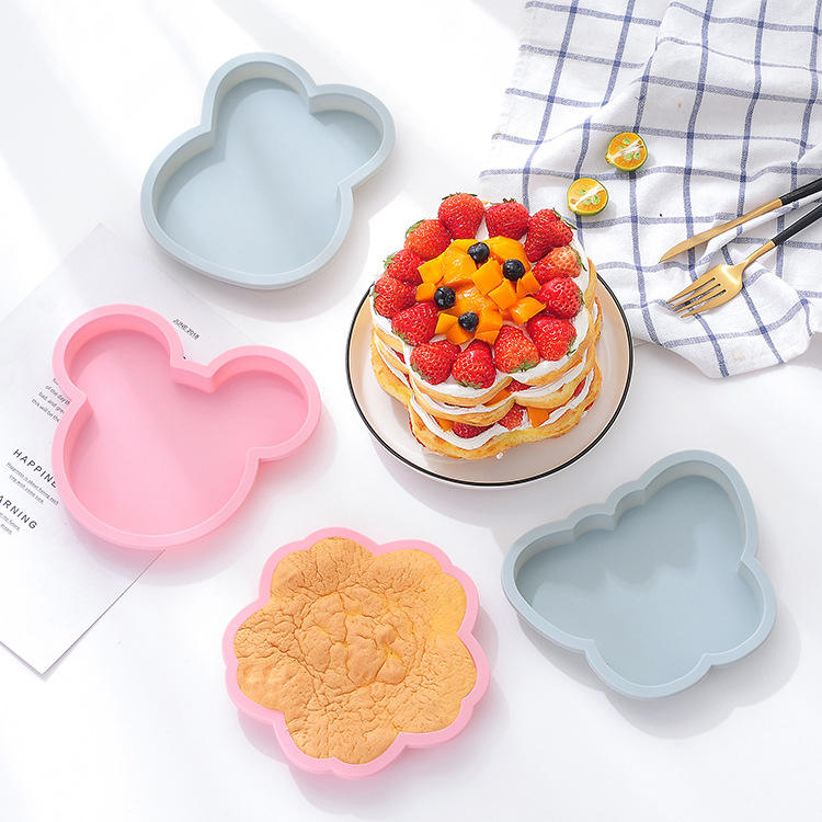 Kingwise Hot Selling Large Custom Non-Stick Silicone Cake Baking Mold Set Wholesale Decorating Tools for Home Kitchen Use Packed