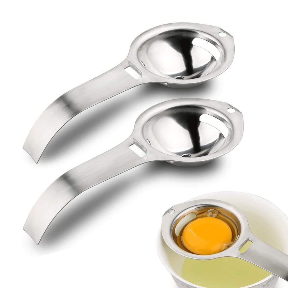 Kingwise Kitchen Ware Items Kitchen Gadget 304 Stainless Steel Egg Separators Egg Strainer Filter Custom Egg Yolk Separator