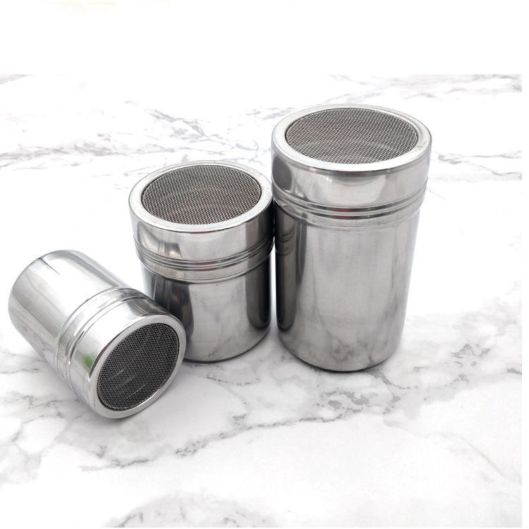 Kingwise Custom Logo Stainless Steel Mill Set Herb Spice Tools with Salt Pepper Shaker Sugar Powder Seasoning Bottle Spice Jar