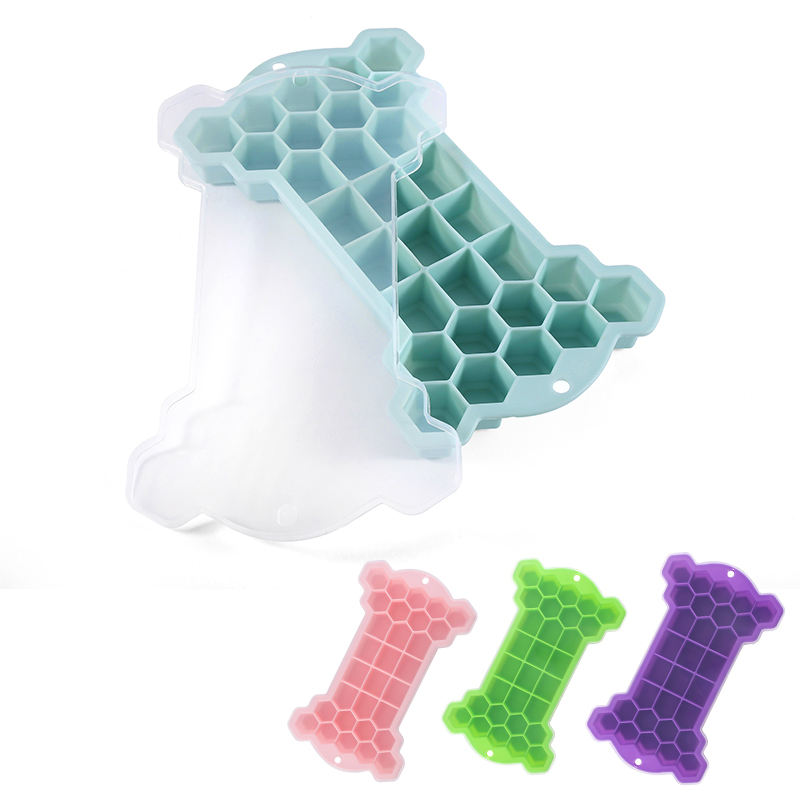 Kingwise Best-Selling 3D Silicone Eco-Friendly Dishwasher Safe Ice Cube Tray for Commercial & Home Kitchen Use