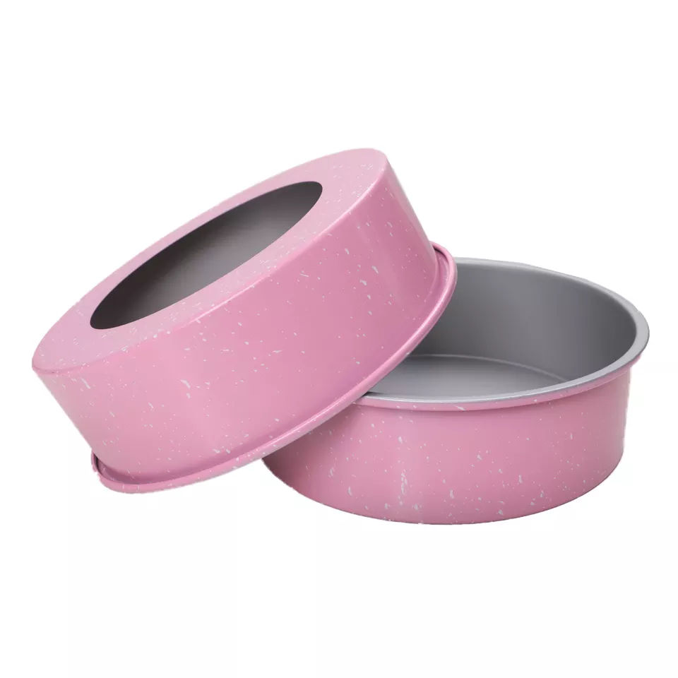 Kingwise Eco-Friendly Round Stainless Steel Chiffon Cake Mould with Movable Bottom Oven Safe Kitchen Bakeware