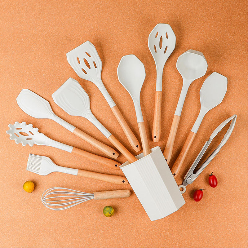 12 Pcs Set Cooking Tools Kitchen Cookware Set  Food Silicone Kitchen Utensils for Home Products