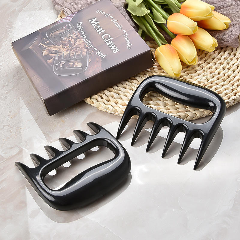 Kingwise Custom Portable BBQ Plastic Handles Meat Claws Mincer Tool Non-Skid Chicken Shredder for Home Kitchen