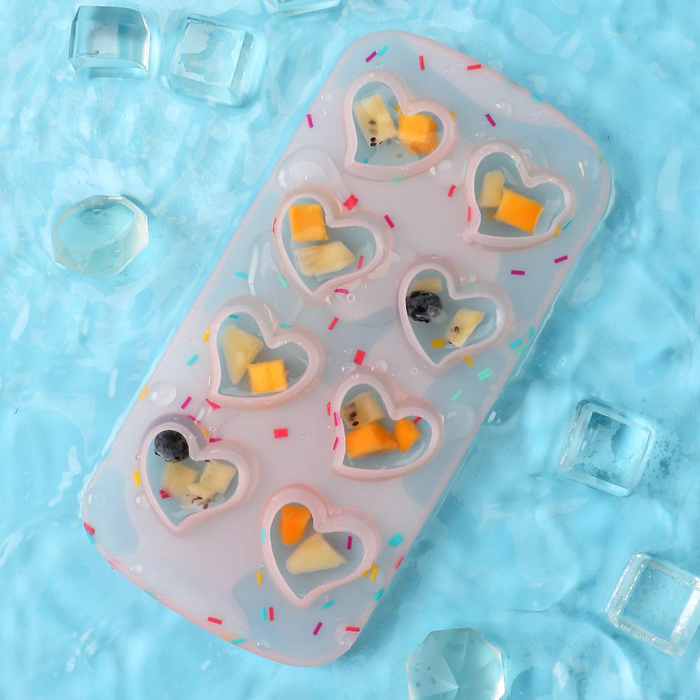 KINGWISE Heart-Shaped Custom Ice Cube Silicone Mold Non-Stick Eco-Friendly -40 Freezer Proof 230 Heat Resistant for Soap Candy
