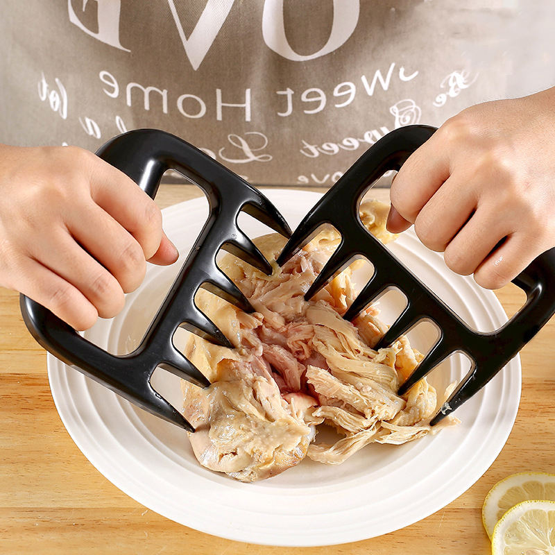 Kingwise Wholesale Eco-Friendly BBQ Plastic Meat Divider Forks Pulled Pork Shredder Bear Shredder Meat Claws for Barbecue