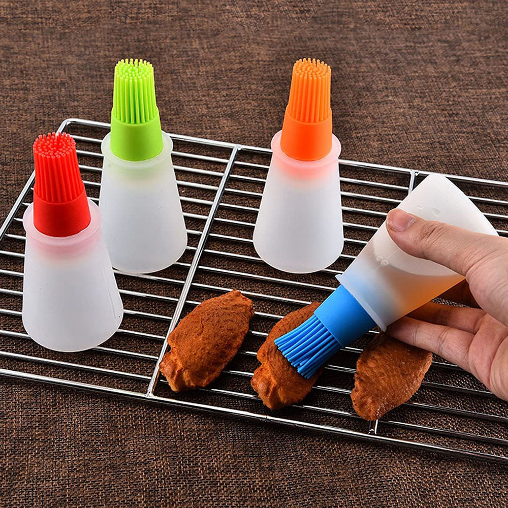 Kingwise Wholesale Silicone Oil Bottle Brush Non-Stick Heat Resistant Portable for BBQ and Basting Baking & Pastry Tools