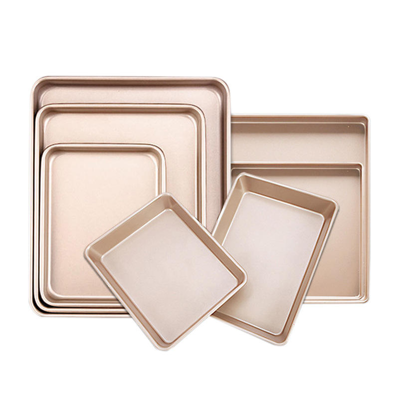 Kingwise Nonstick Bakeware Set High Quality Baking Sheets Cookie Trays Bread Loaf Cake Pan Carbon Steel Baking Sheet Pan