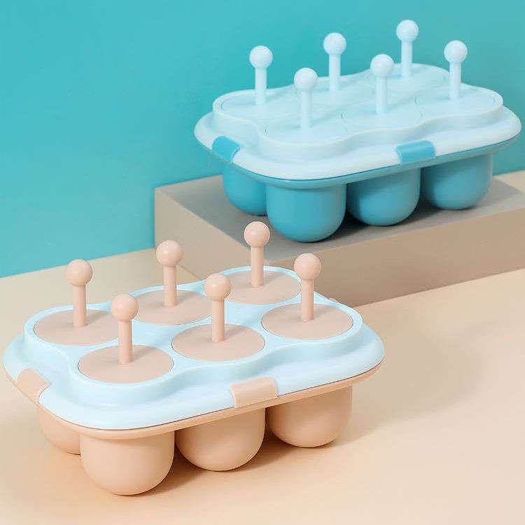 Kingwise Wholesale Eco-friendly Plastic Ice Lolly Moulds Custom Popsicle Ice Cream Mold Plastic Ice Silicone Popsicle Mold