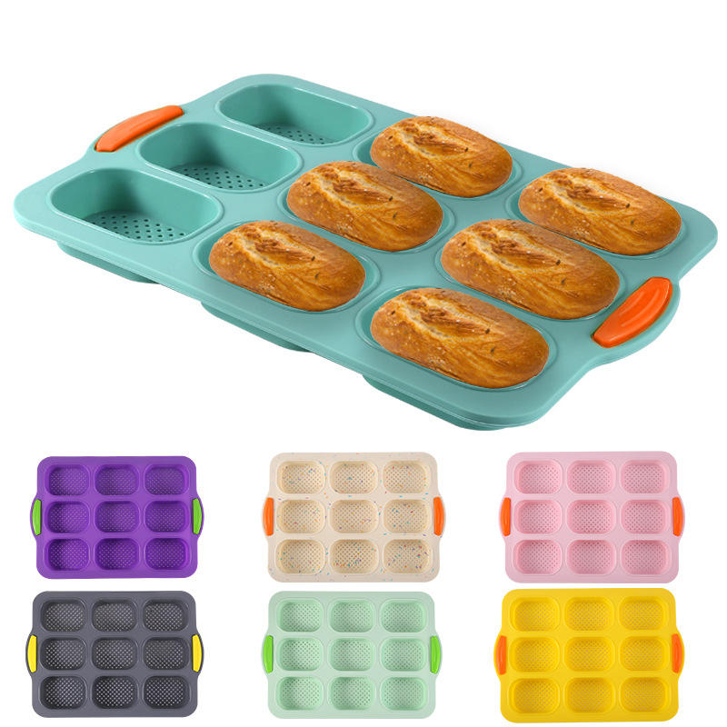 Durable BPA-Free Eco-Friendly Silicone Bread Baguette Cake Mold Multi-Color Kitchen Tool Gadget DIY French Oven Baking Tray Safe