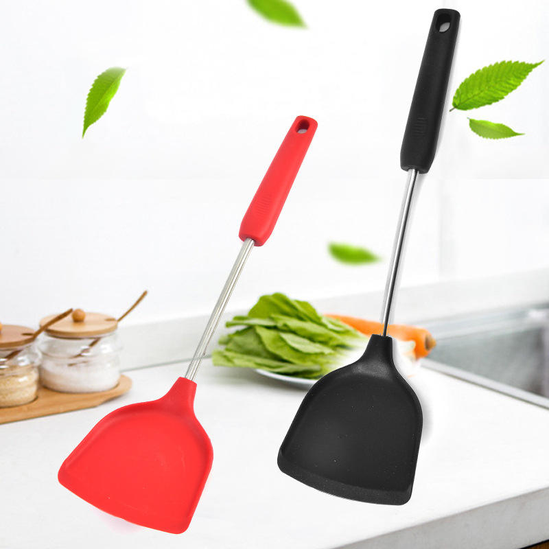 Home and Kitchen Products High-Temperature Resistant Silicone Cooking Turner Non-Stick Kitchenware Utensil for Home Cooking
