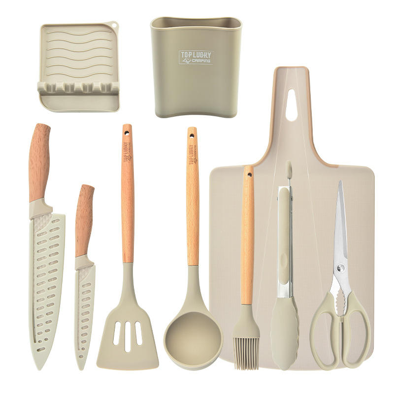 Kitchen Set Cooking Unique Kitchen Utensils Manufacturers Silicone Camping Utensils Kingwise Custom House Plastic Color BOX