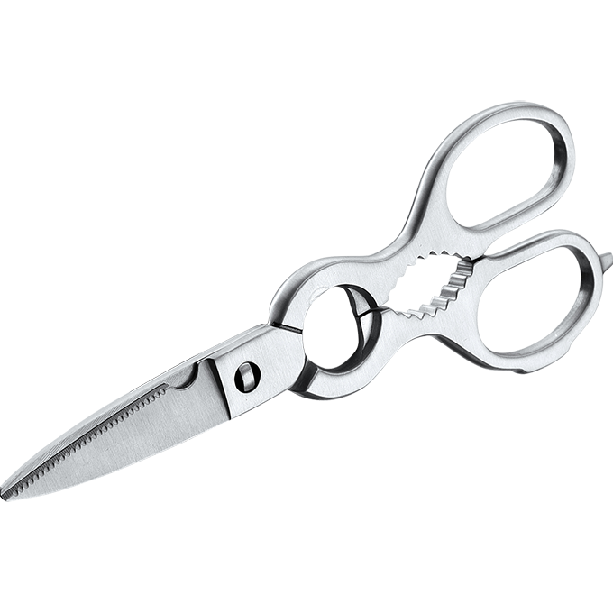 KINGWISE Heavy Duty All Stainless Steel 8-Inch Ultra Sharp Kitchen Scissors Multipurpose Food Shears Removable Dishwasher Safe