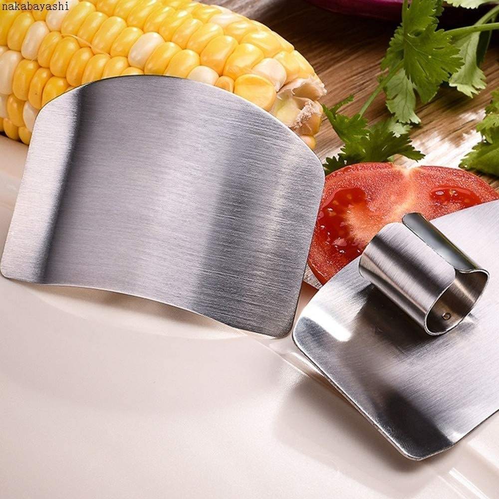 Kingwise Creative Kitchen Stainless Steel Vegetable Hand Guard Shredded Finger Protector for Home Slicing