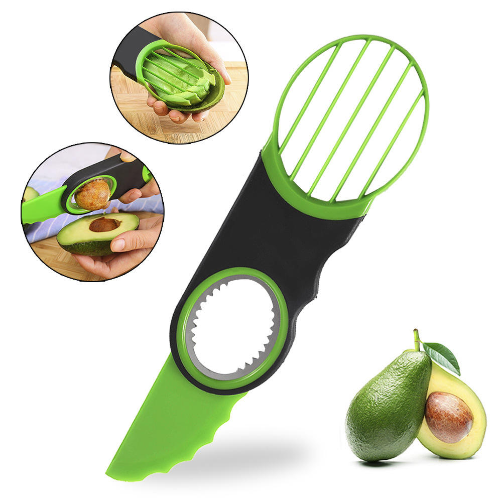 Home Gadgets Food Grade Multifunctional Slicer Avocado Cutter Tool Core Remover Avocado Knife Slicer Cutter