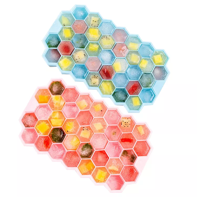 Kingwise Professional Custom Tiny Silicone Ice Cube Tray Box Cheap Price Wholesale Food Use for Drinks