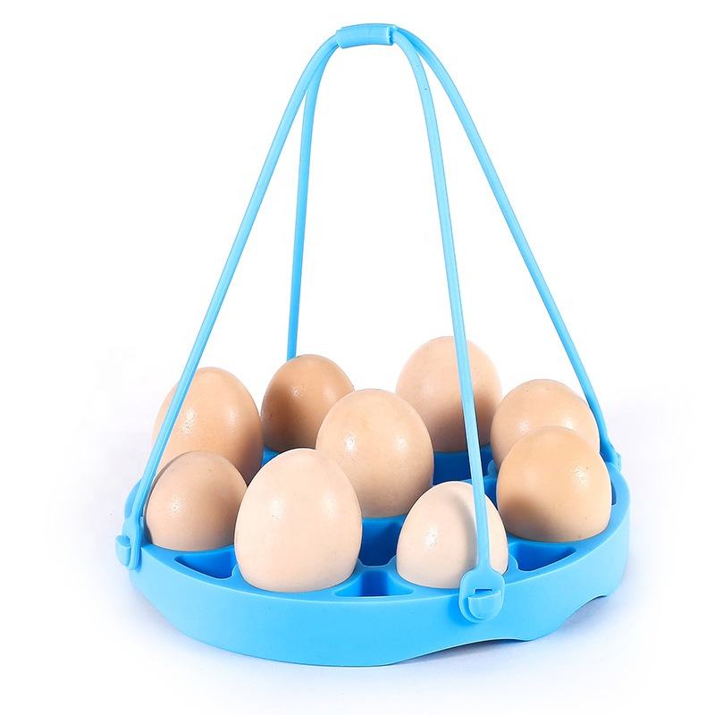 Kingwise Customized Portable Silicone Cook Basket Rack Multi-Functional Kitchen Gadget Egg Poacher Eco-Friendly Dishwasher Safe