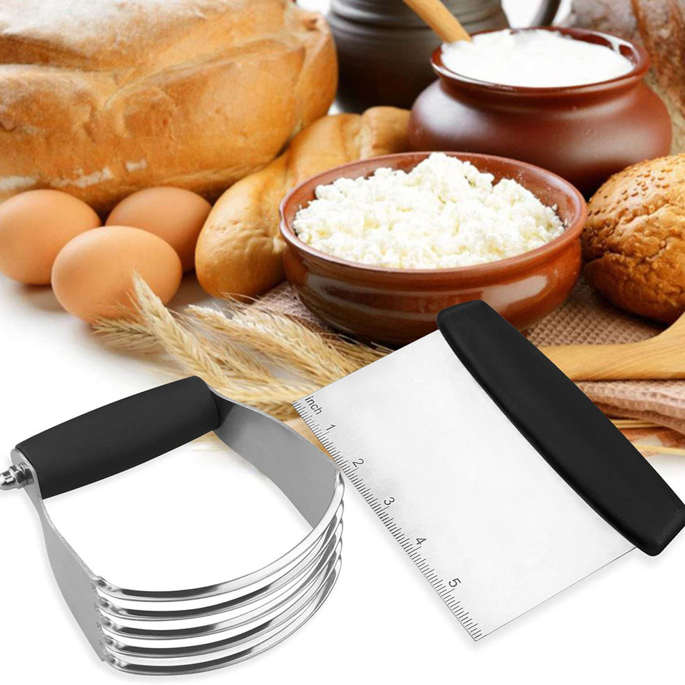 KINGWISE Eco-Friendly Stainless Steel Pastry Cake Cookie Mixer Kitchen Baking Dough Egg Blender Bakery Tools Including Cutters
