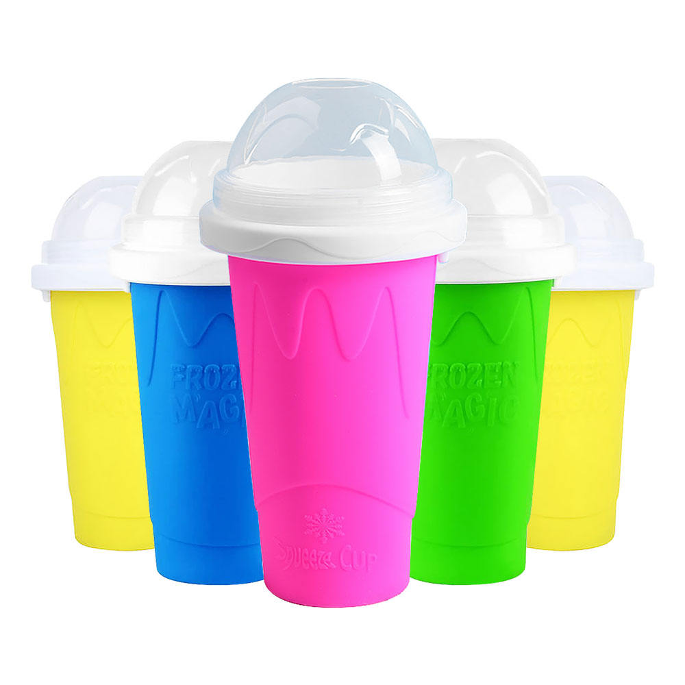 Kingwise Wholesale Custom Slushy Making Cup Frozen Instant Slushy Cup Dropshipping Frozen Magic Slushy Maker Ice Cup